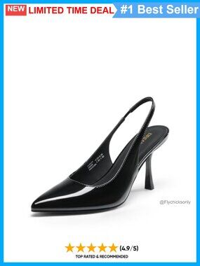 Slingback High Heels Pointed Toe Stiletto Pumps